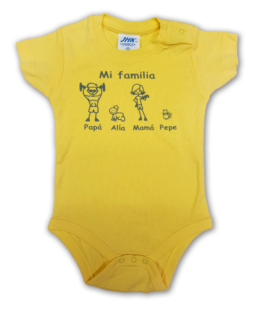 Comprar Body Amarillo Manga Corta Bebe - Bodys